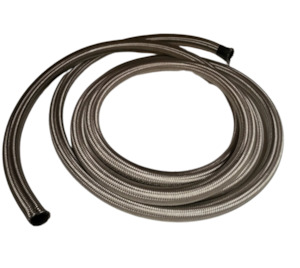 Turbo Accessories: AN10 Stainless Steel Braided Hose 1M 1000mm