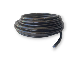 An Fittings: AN8 PTFE Hose Black PVC Coating - 500mm Length - TBR Performance