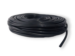 3mm Silicone vacuum line in Black - sold by the meter