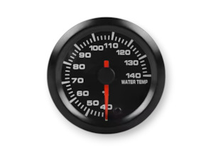 Water Temp Gauge (40-140C) 52mm Single Display - Electronic - Multi Color