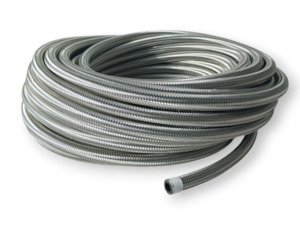 AN10 BRAIDED RUBBER HOSE  500mm - TBR Performance