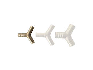 Intercoolers Piping: Brass 3 Way Barb Y Fitting  - Multiple sizes