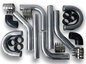 Performance: Universal Intercooler Kit - Black Silicone - 450mm - Multiple Sizes