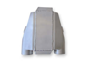 Universal Aluminium 310x300x125mm 3.0" Outlets Bar & Plate Water-To-Air intercooler