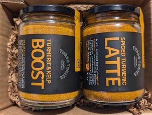 Products: Turmeric Latte Powder - Chai Golden Milk - Turbo Tonics