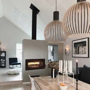 Heating Cooling: VisionLine Taurus Double Sided Timber Cavity Wood Fire Package