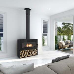 Wood Fires: VisionLine Taurus Freestanding Wood Fire Package