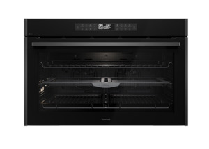 Ovens: Euromaid 90cm 17F Pyro Oven Touch Air Fry Dark SS