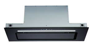 Euromaid 90cm Black Glass Undermount Rangehood