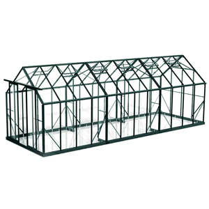 8x24ft (2.6x7.8m) Glasshouse 4mm Toughened Glass