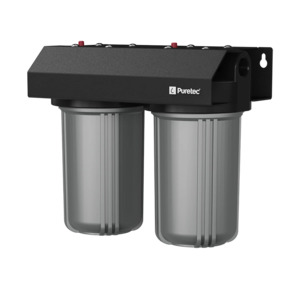 WH2-30 Puretec Whole House Dual System Complete 10 inch MaxiPlus 1" Connection