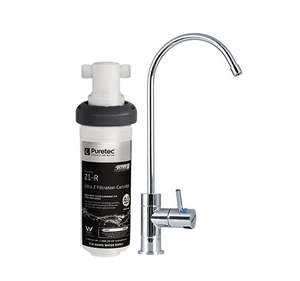 Puretec Z18 Quick-Twist Undersink Water System with High Loop Designer Faucet