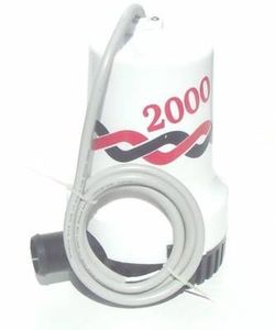 Water Tanks Accessories: Flomaster Submersible Bilge Pump 2000 GPH