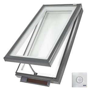 Velux Solar Powered Opening Skylight - Flat Roof