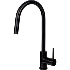 Aurora Black Gooseneck Pullout Mixer