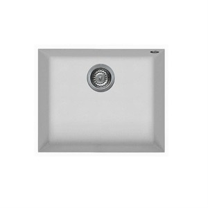 Granite Sinks: Mercer Duro Granite Bologna Single Bowl Sink - White DG130U-W