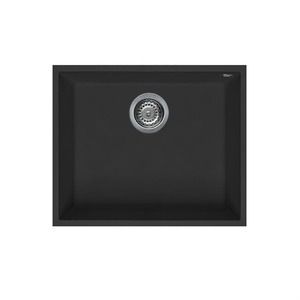 Mercer Duro Granite Rome Single Bowl Sink - Black DG130U-B