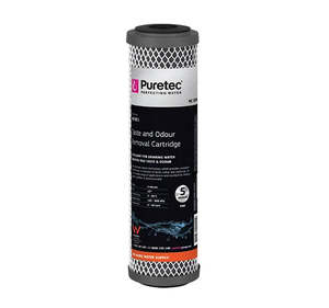 Puretec: Moulded Carbon Standard Dia 2.5" Cartridge, 10", 5um