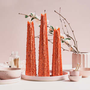 Living Light Guava Passion Icicle Candle Medium 32.5cm