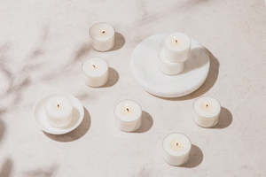 Living Lights - 10pc Soy Tealights - 8HRS - Fragrance Free