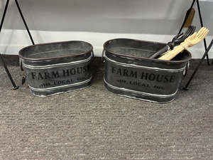 Farmhouse Metal Trough