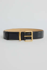 Accessories: Among the Brave - Luxe Black Leather Belt