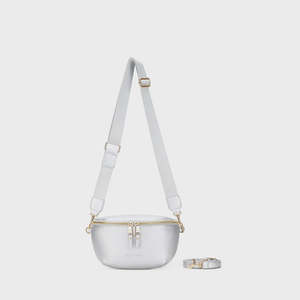 Bags: Black Caviar 0 Bag - Chelsea Silver Crossbody Sling