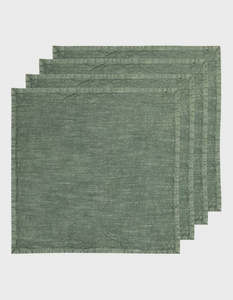 Ladelle Cloth Napkins 4pk - Moss