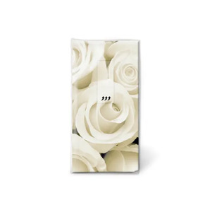 Serviettes: Uncle Zito's - Tissues - Wedding Roses