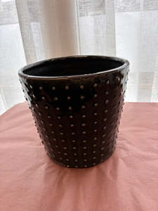 Pots Plants Foliage: Black Loft Pot