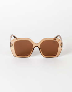Sunglasses: Stella + Gemma - Sunglasses - Hurley Transparent Brown