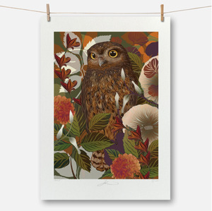 Artwork: Flox - Autumnul Ruru Boutique Print A4