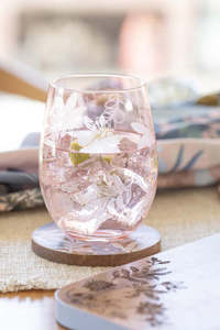 Mossman 4pc Blush Etched Tumbler Set