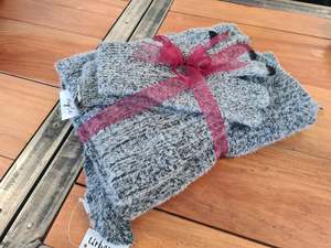Scarf: Rosalie Scarf/ Beanie/ Gloves Set Charcoal