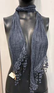 Scarf: Scarf Thin w/Lace