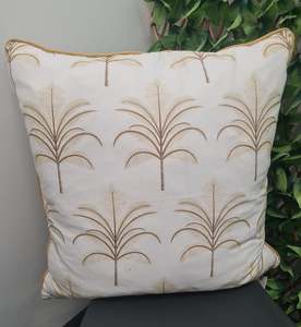 Cushions: Hamptons Palm Tree Feather Down Cushion