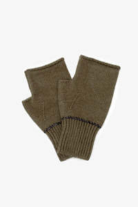 Accessories: Emilie Fingerless Gloves | Khaki