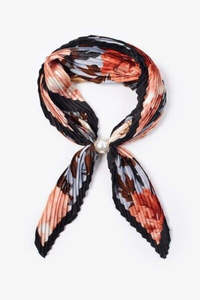 Accessories: Pleated Pearl Fasten Neck Tie | Jardin