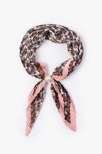 Accessories: Pleated Pearl Fasten Neck Tie | Cameo