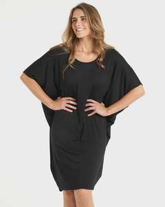 Betty Basics | Maui Dress | Black or Blue Stripe