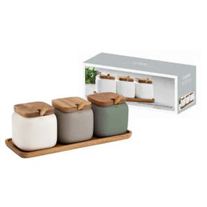 Essentials Canister & Spoon Counter Set