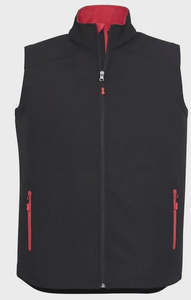 Biz Collection | Geneva Vest | Black & Red