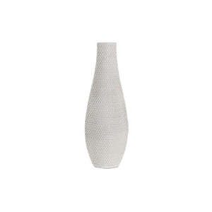 Knit Look Ivory Tall Vase