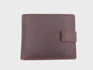 Second Nature Leather | Bush Creek Leather Billfold Wallet with Fastener | Various Colours