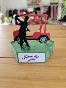 Cards By Flora | Golf - Just for you | 3D Card