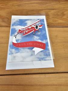 Tena Koe Cards: Cards by Flora | Birthday Card | Plane