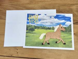 Tena Koe Cards: Cards By Flora | Birthday Card | Just For You - Horse
