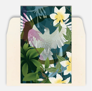 Tūī & Puawānanga Greeting Card