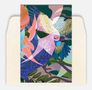 Flox: Kōtare & Kōkako Greeting Card