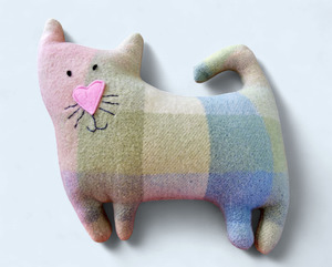 Fully Woolly | Wonky Cat Toy | Pastel